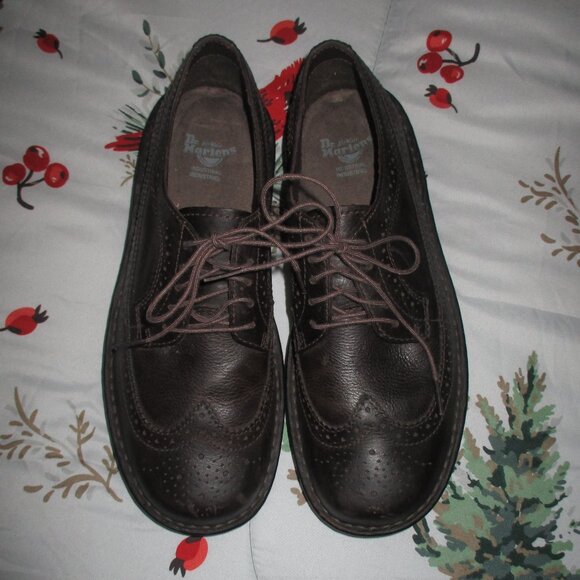 Dr. Martens Berkshire Brogue Wingtip Oxford Shoes M9 L10  Brown